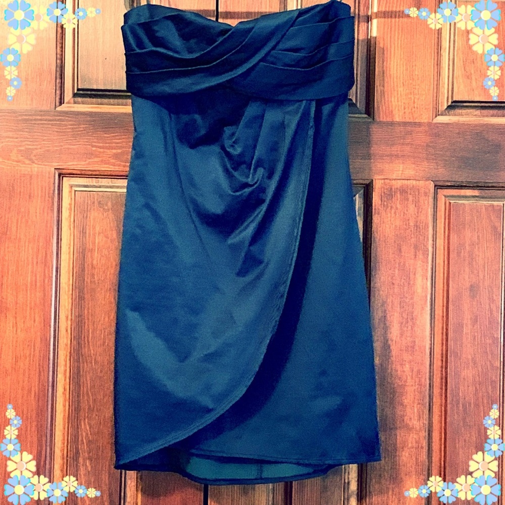 Akita Sweetheart Neckline Faux Wrap Skirt